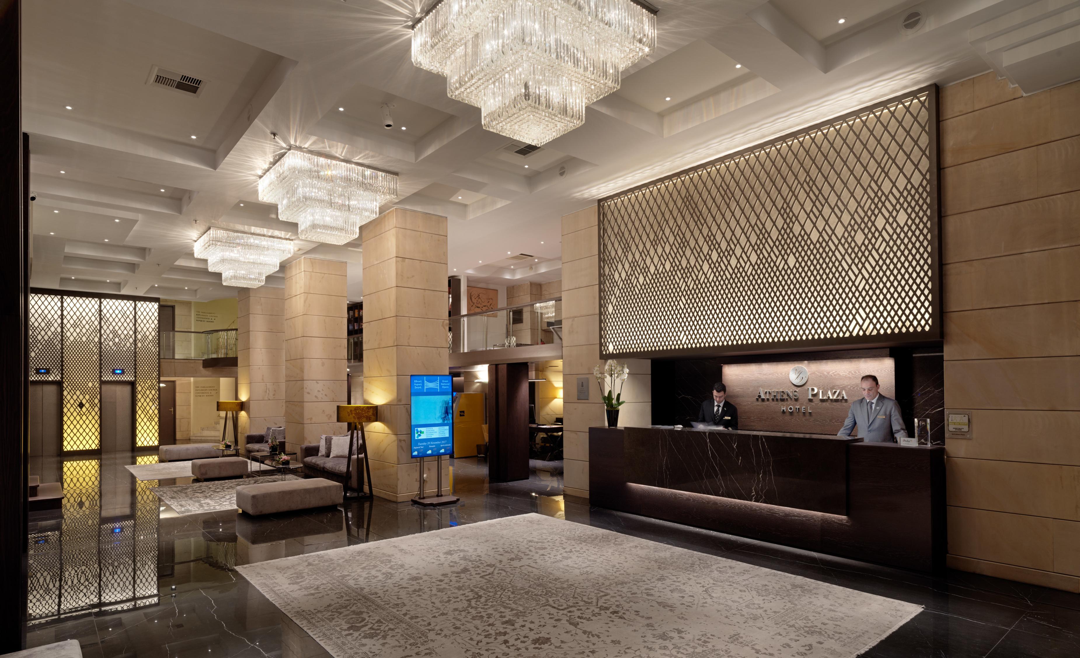 Njv Athens Plaza Hotel Exterior photo Lobby